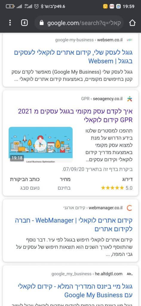 קידום אתרים כובע לבן - 